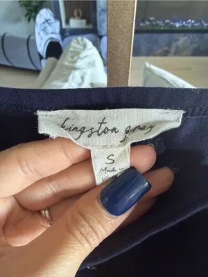 Kingston Grey‎ Navy Blue Zip Front Pinafore Dress Size S thumbnail 3