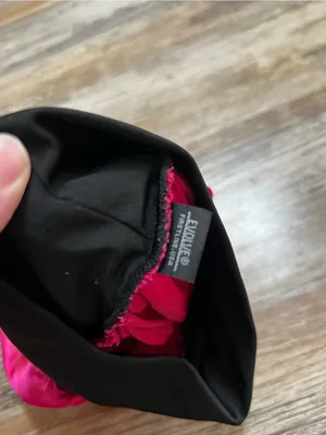 REVOLVE Hot Pink Satin Bonnet with Black Trim thumbnail 3