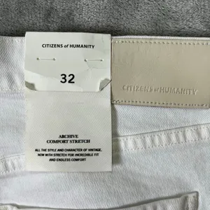 Citizens‎ of Humanity Isola Cropped Boot Jeans Size 32 White Organic Cotton New thumbnail 6