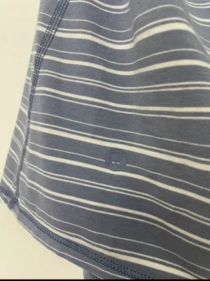 Lululemon All Tied Up Tank Top Blue & White‎ Stripe Size 2 thumbnail 6