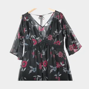 Wild Pearl Dress Sz L‎ Whimsygoth Witchcore Eyeshadow Floral Dark Fairy thumbnail 11