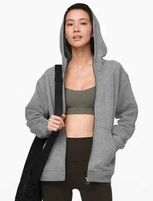 Lululemon All Yours Full Zip Hoodie Jacket Gray S thumbnail 1