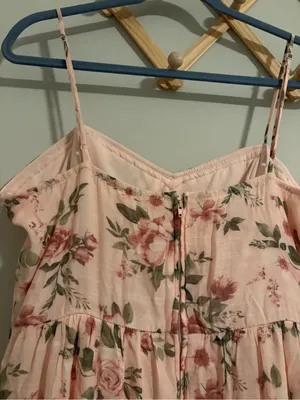 Trixxi LA Pink Floral Midi Dress size XL thumbnail 7