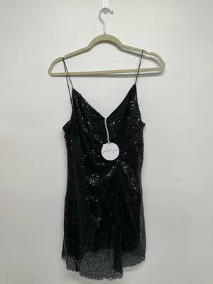 Petal & Pup Riri Sequined Wrap Mini Dress thumbnail 4