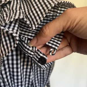 Her Entire Name Says Grace Gingham Dress Sz S Ruffle Cottage Coquette Prairie thumbnail 14