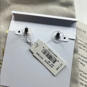Kendra Scott Silver Heart Earrings thumbnail 2