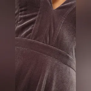 NWT Lulus Beautiful Night Dusty Purple Velvet Sleeveless Maxi Dress SIze Small thumbnail 5