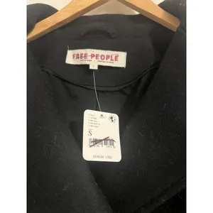 Free People Perry Black Wool Cropped Blazer Jacket Old Money Preppy‎ Buttons thumbnail 6