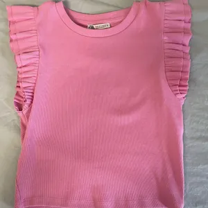 Pink Ruffle ZARA Top thumbnail 1