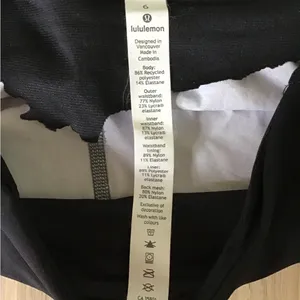 Lululemon Run Speed Up Shorts Women's 6 Gray Black Running Workout Gym‎ Yoga thumbnail 4