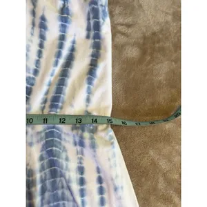 Lauren Ralph Lauren Strapless‎ Tie Dye Long Dress Fit Flare Size Large Elastic thumbnail 7