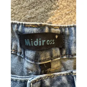 Midiross Jeans Light Wash Paint Splatter Distressed Barrel Leg Size L thumbnail 3