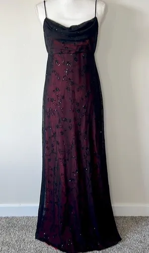Vintage Gothic Gown Black Size 8 thumbnail 5