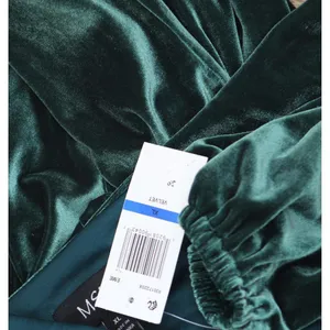NWT Msk Womens Long-Sleeve Stretch Velvet Dress 93017220X Emerald Green XL thumbnail 8