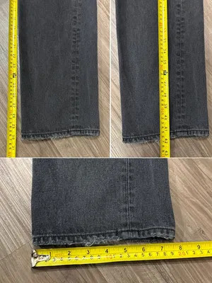 GRLFRND Mica High Rise Straight Jeans 28 Lights Off Distressed Black $248 thumbnail 8
