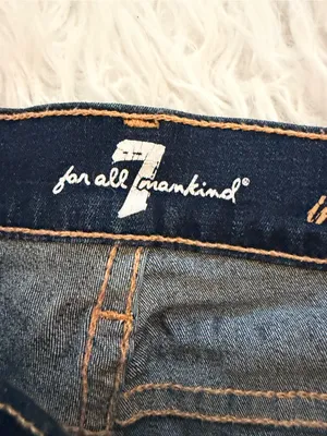7 For All Mankind The Skinny Jeans Size 27 Dark Wash thumbnail 4