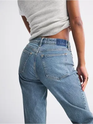 Abercrombie & Fitch Curve Love High Rise 90s Relaxed Jean Size 26 (2 Regular) thumbnail 5