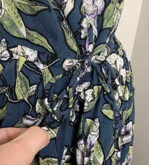 Free People Dear You Floral Backless Ruffle Strap Mini Dress Pockets XS Summer thumbnail 2