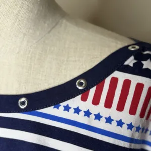 Alfred Dunner Patriotic Americana Top XL Red White Blue Nautical 4th Of July GUC thumbnail 10