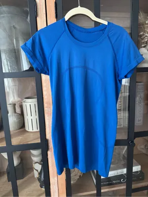 Lululemon Swiftly Tech Short Sleeve tee 2.0 Wild Bluebell cerulean workout top thumbnail 10