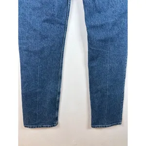 Reformation Jeans Size 29 Inari Blue High Rise Patch Pocket Button Fly Straight thumbnail 6