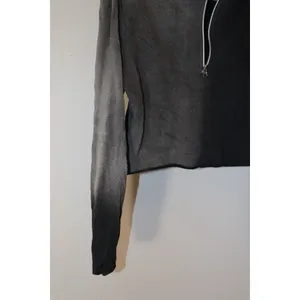 Two Tone Half Zip Hoodie Sweater Size L thumbnail 6