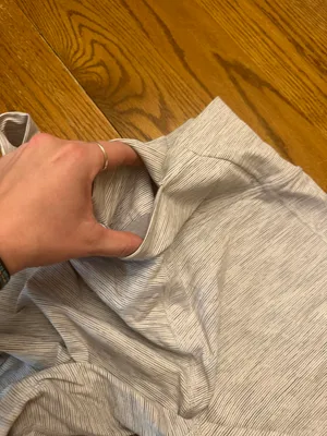Lululemon White And Gray Mesh Leggings thumbnail 6