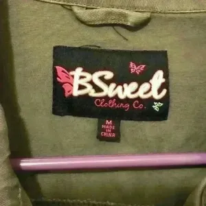 B Sweet green‎ jacket size Medium Green thumbnail 3