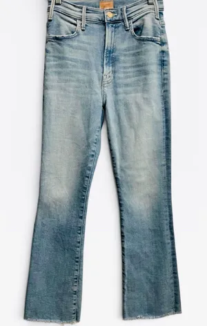 Mother The Hustler Ankle Fray Jeans Limited Edition Light Wash Size 26 High Rise thumbnail 1