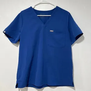 FIGS Technical Collection Scrub Top Blue Size L Mens Womens Unisex Pocket thumbnail 1