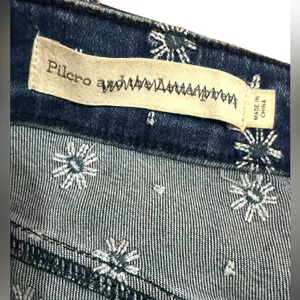 Pilcro Embroidered High-Rise Cropped‎ Starbursts Pattern Bootcut Jeans Sz 26 thumbnail 5