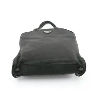 Prada Black Nylon Tessuto Shoulder Bag With Lock & Key thumbnail 8