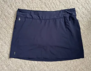 Smartwool Navy Performance Skort with Subtle Logo thumbnail 1