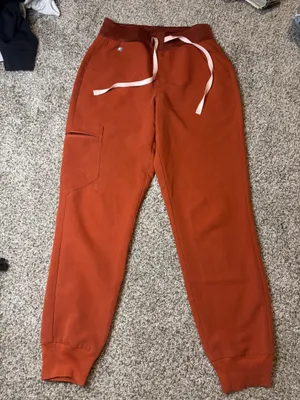 Orange FIGS Jogger Scrub Pants thumbnail 4