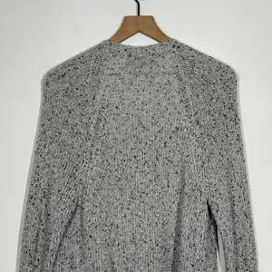 American Eagle Knit Cardigan Sweater Size L Gray Open Front Knit Cozy Comfort thumbnail 5