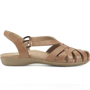Earth Origins Berri Fisherman Slingback Sandals Tan Leather Comfort Est Size 9 thumbnail 11