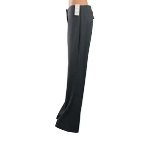 NEW Abercrombie & Fitch Quinn Gray Pleated High Rise Straight Leg Dress Pants 29 thumbnail 2