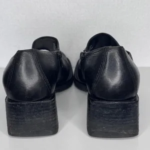 Y2K Timberland Smart Comfort System Black Leather Heeled Shoes Sz 8M thumbnail 12
