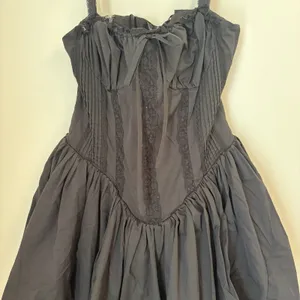 Windsor Large Black Corset Dress Whimsigoth Skater Mini Dark Romance Costume thumbnail 2