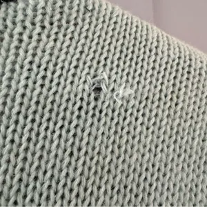 Quacker Factory Snowman Winter Cardigan Sweater‎ Appliqué Beads Colorful Large thumbnail 10