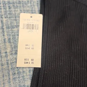 Abercrombie and Fitch NWT Black One shoulder Sweater Long Sleeve Top:Size Large thumbnail 2