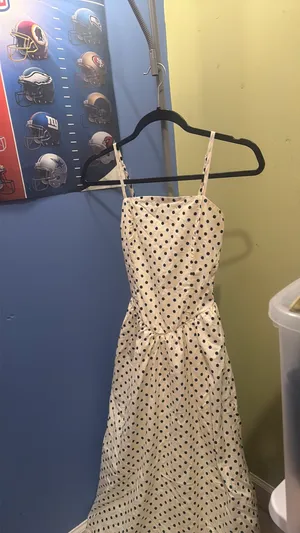 Polka dot maxi dress White Size XS thumbnail 2