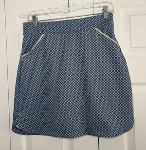 Peter Millar Crown Sport Skort Womens Size S Blue Geometric Golf Tennis Skirt thumbnail 1
