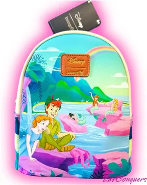 *Loungefly Disney Peter Pan Wendy and Mermaid Lagoon Mini Backpack thumbnail 1