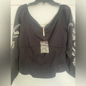 Free People Layla Off-The-Shoulder Top NWOT thumbnail 9
