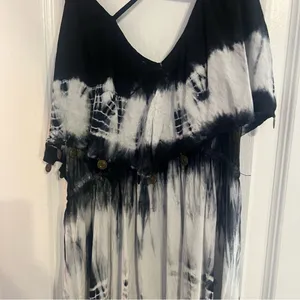 American Eagle Outfitters Monochrome Tie-Dye Maxi Dress thumbnail 6