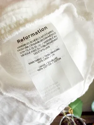 Reformation Kerrigan 100% Linen Mini Dress Size 4 thumbnail 6