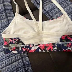 Blue Patterned Leggings and Colorful Sports Bra thumbnail 2