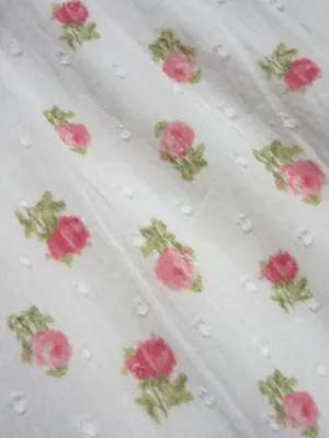 NWT LoveShackFancy Guinevere Maxi in Cerise Pink Floral Cotton Smocked Dress XS thumbnail 7