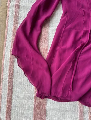 White Fox Boutique Women's Pink and Burgundy Dress thumbnail 3